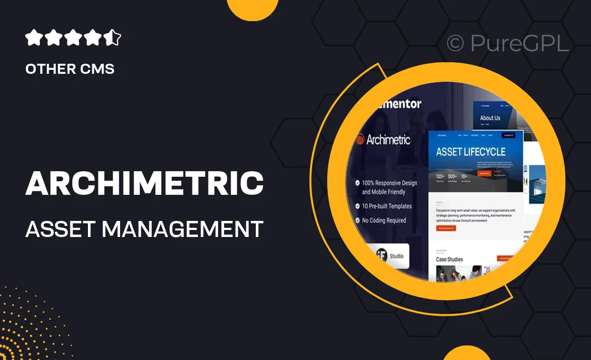 Archimetric – Asset Management Elementor Kit