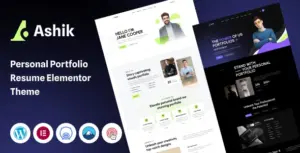 Ashik – Personal Portfolio WordPress Theme