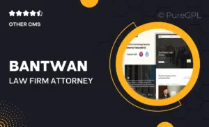 Bantwan – Law Firm & Attorney Service Elementor Template Kit