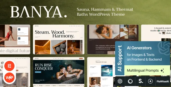 banya sauna hammam thermal baths wordpress theme 1
