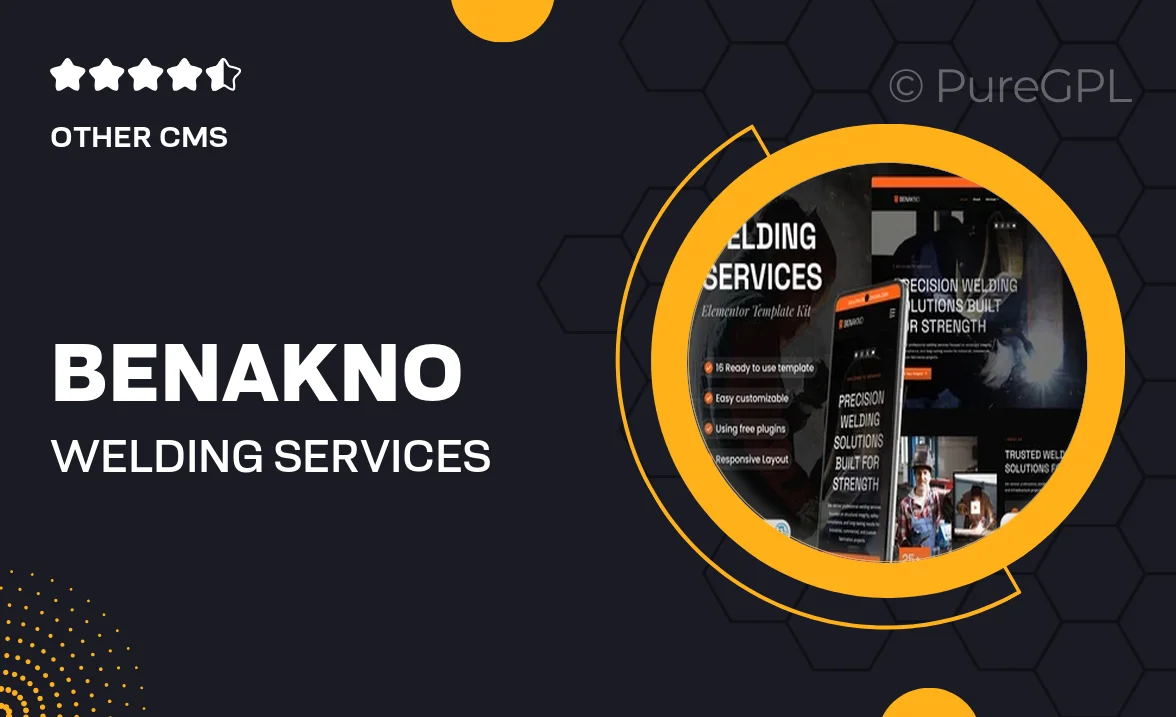 Benakno – Welding Services Elementor Template Kit