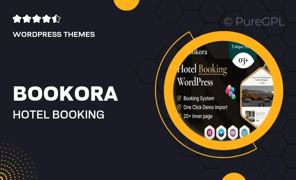 Bookora – Hotel Booking WordPress Theme