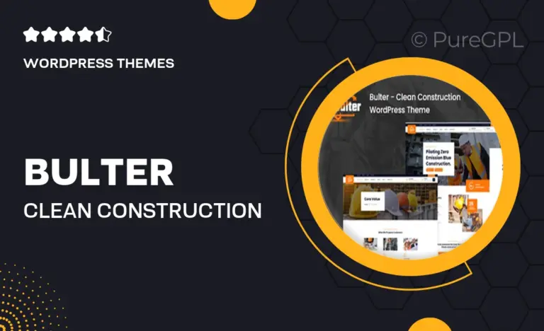 bulter clean construction wordpress theme