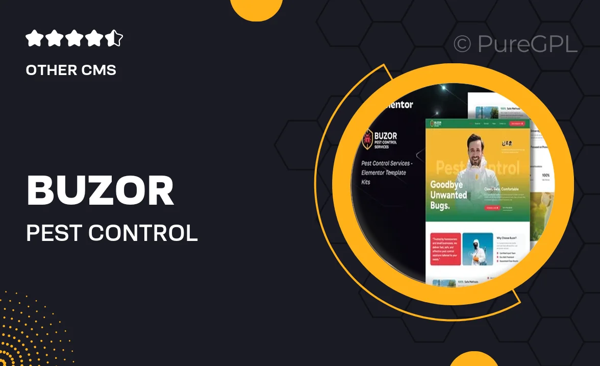 Buzor – Pest Control Services Elementor Template Kit