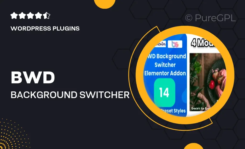 BWD Background Switcher Addon For Elementor