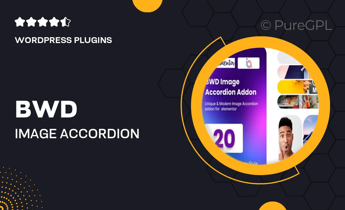 BWD Image Accordion Addon for Elementor