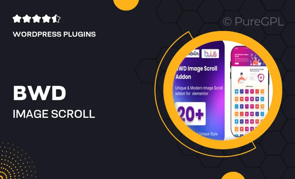 BWD Image Scroll Elementor Addon