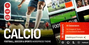 Calcio – Football & Soccer Elementor WordPress Theme