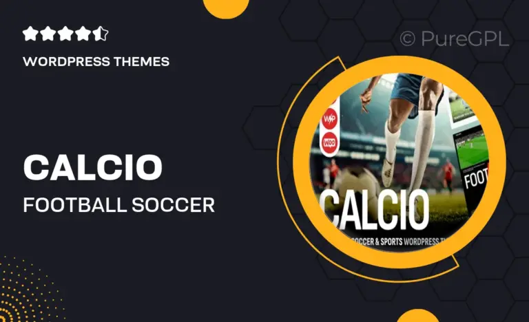 calcio football soccer elementor wordpress theme