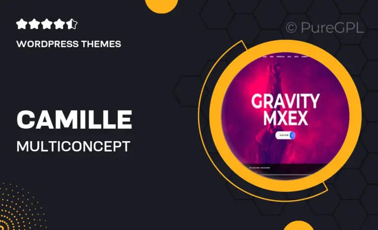 camille multi concept wordpress theme