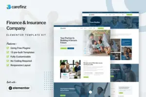 Carefinz – Finance & Insurance Company Elementor Template Kit