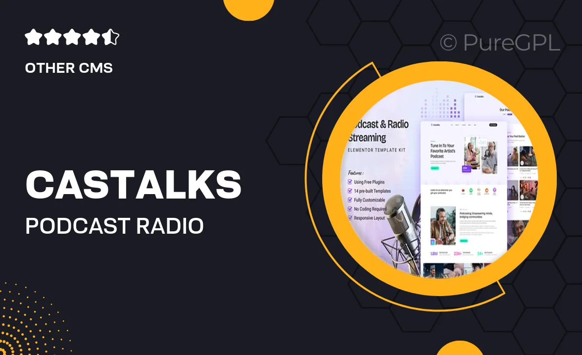 Castalks – Podcast & Radio Streaming Elementor Template Kit