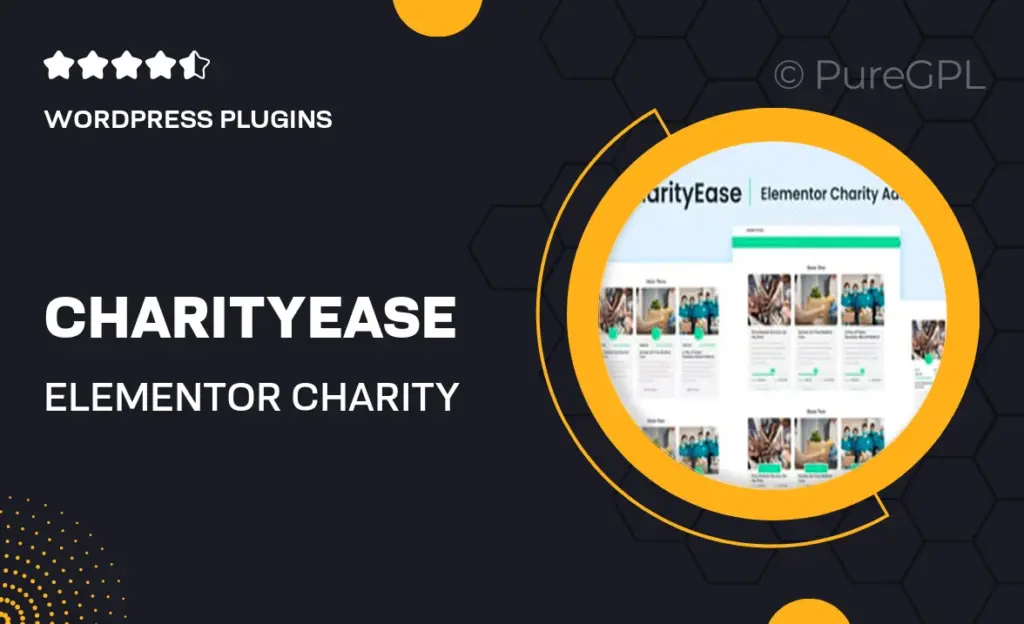 CharityEase – Elementor Charity Addon