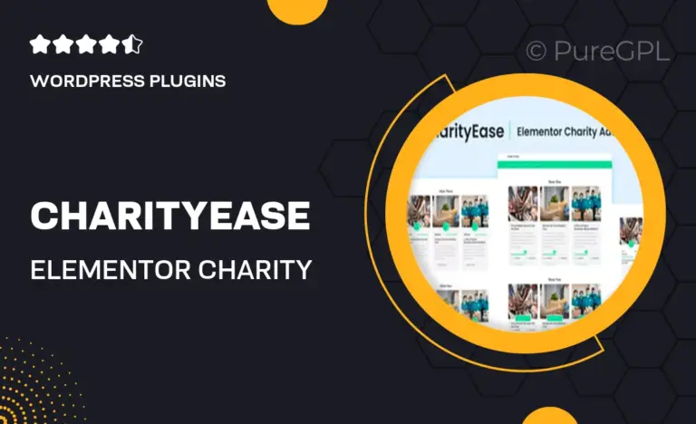 charityease elementor charity addon