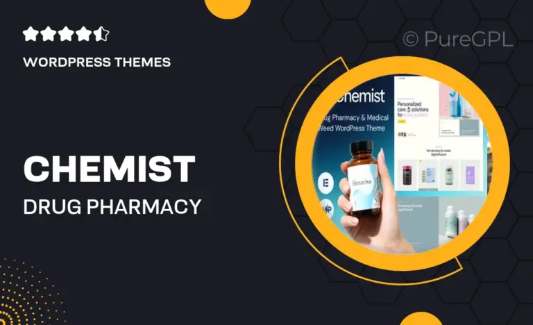 chemist drug pharmacy medical weed wordpress theme