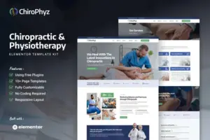 ChiroPhyz – Chiropractic & Physiotherapy Elementor Template Kit