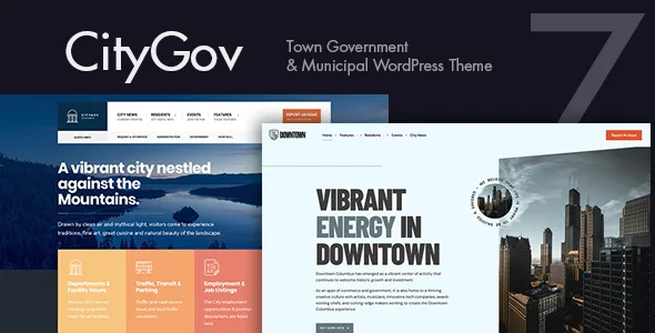 citygov city government municipal wordpress theme 1