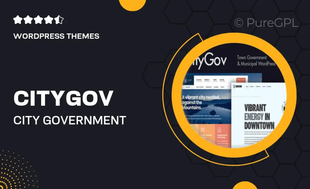 CityGov – City Government & Municipal WordPress Theme