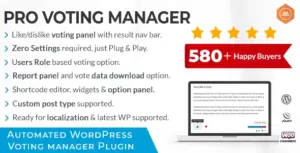 Codecanyon | BWL Pro Voting Manager