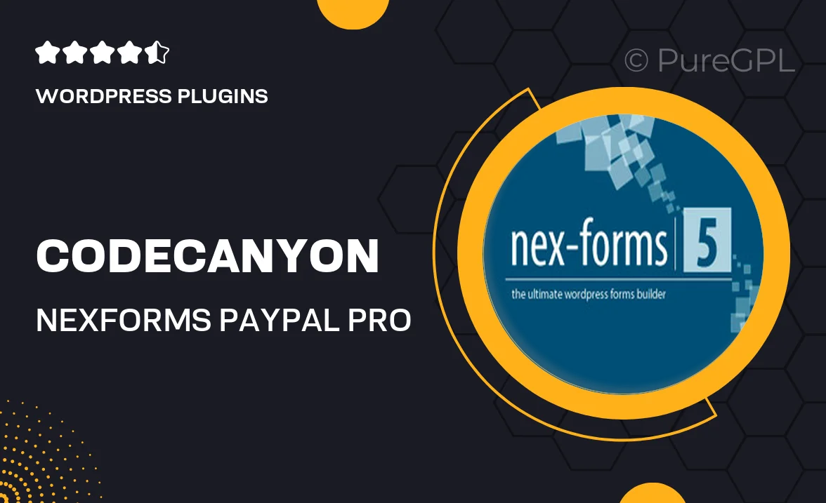 Codecanyon | NEX-Forms PayPal Pro