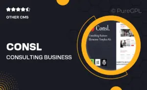 Consl – Consulting Business Elementor Template Kit