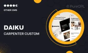 Daiku – Carpenter & Custom Furniture Elementor Pro Template Kit