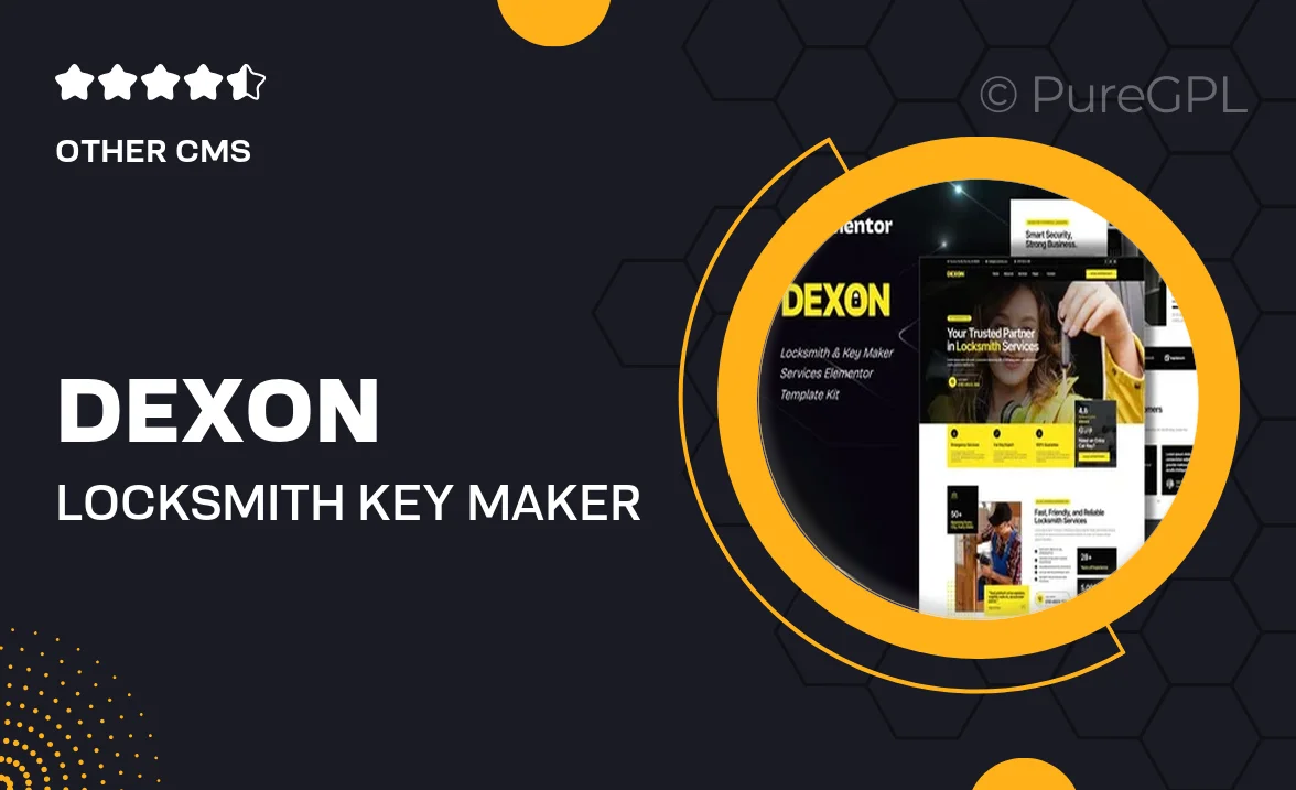 Dexon – Locksmith & Key Maker Services Elementor Template Kit