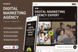 Digence – Digital Marketing Agency Elementor Template Kit