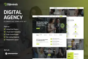 Dijimindz – Creative Digital Agency Elementor Template Kit