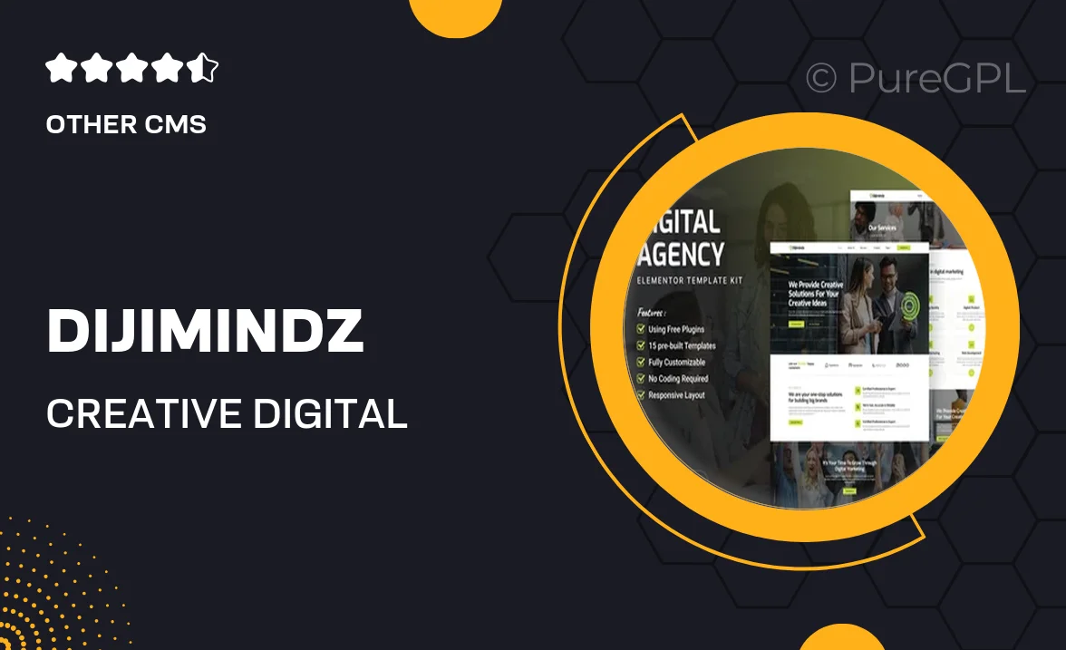 Dijimindz – Creative Digital Agency Elementor Template Kit