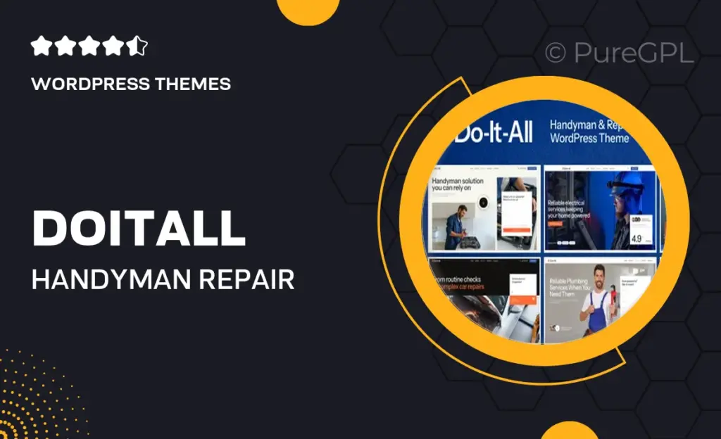 Do-It-All – Handyman & Repair Elementor WordPress Theme
