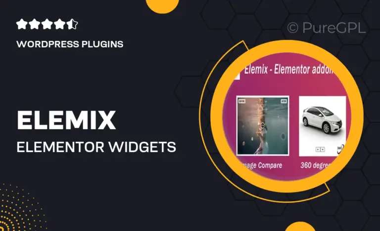 elemix elementor widgets addon wordpress plugin