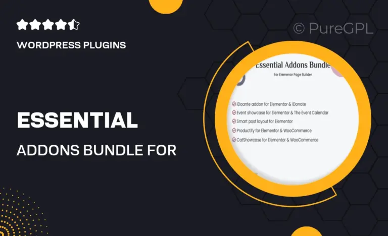 essential addons bundle for elementor page builder