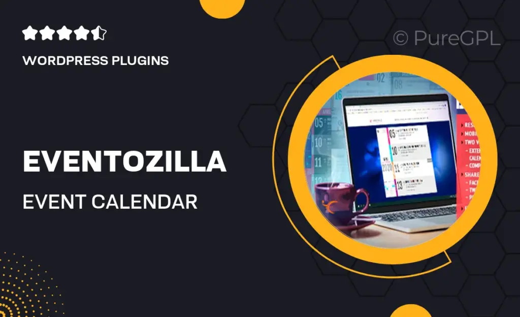 EventoZilla – Event Calendar – Elementor Widget Addon
