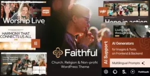 Faithful – Church & Religion Non-profit WordPress Theme