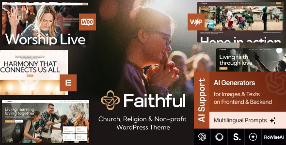 faithful church religion non profit wordpress theme 1