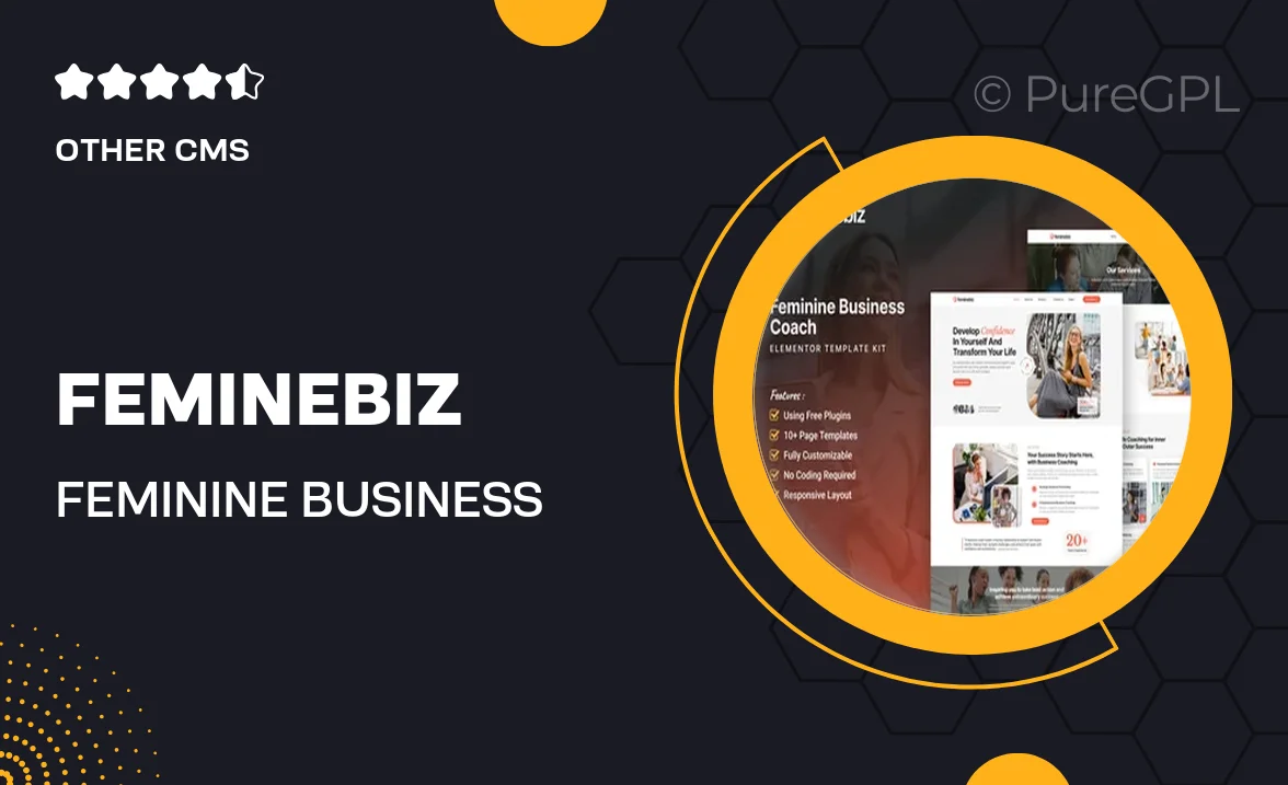 Feminebiz – Feminine Business Coach Elementor Template Kit