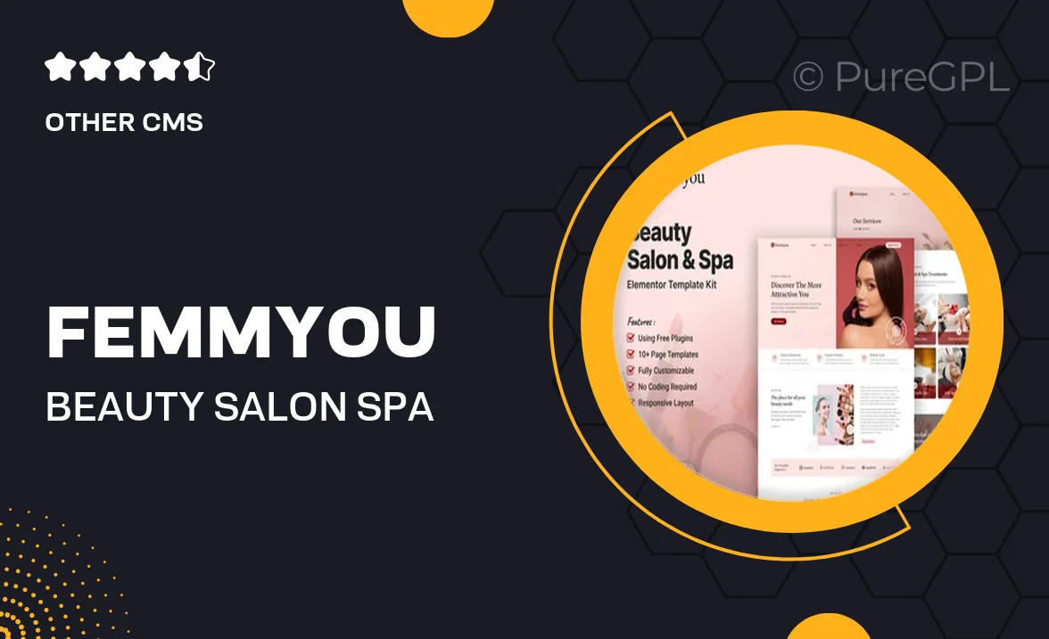 Femmyou – Beauty Salon & Spa Elementor Template Kit