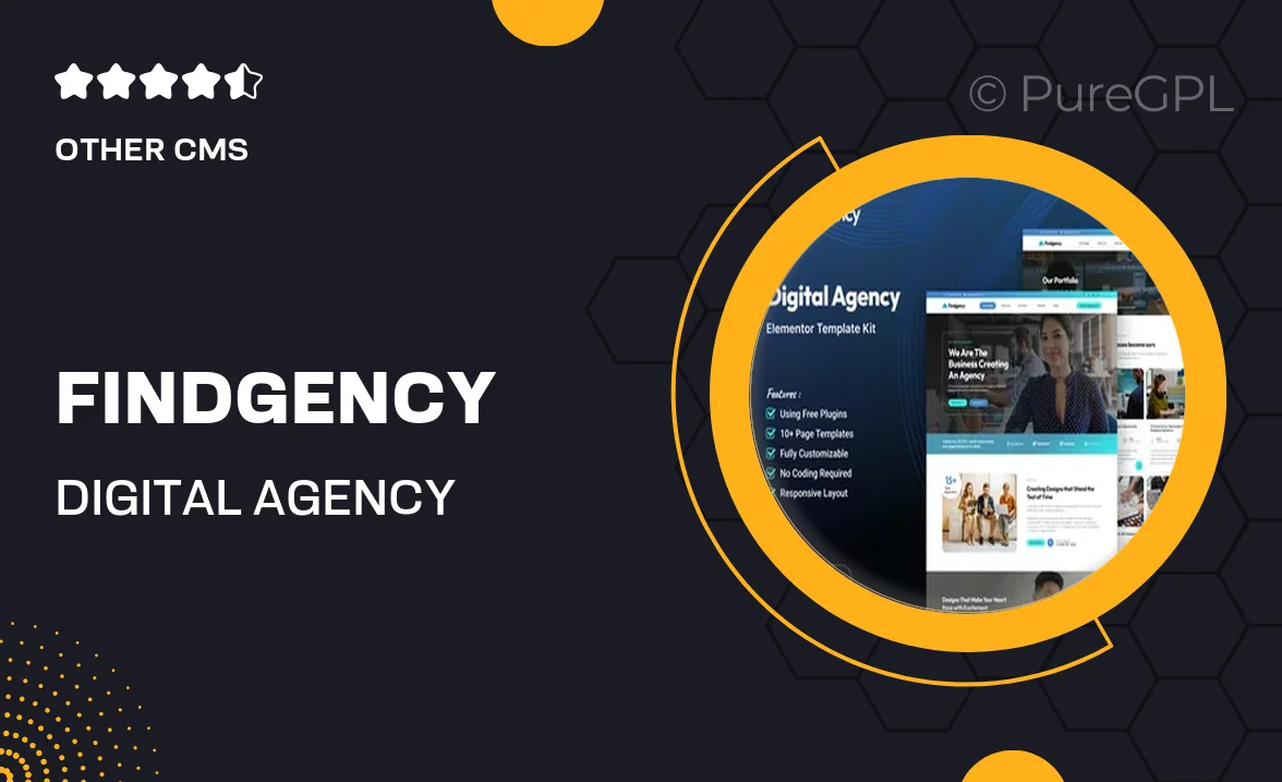 Findgency – Digital Agency Elementor Template Kit