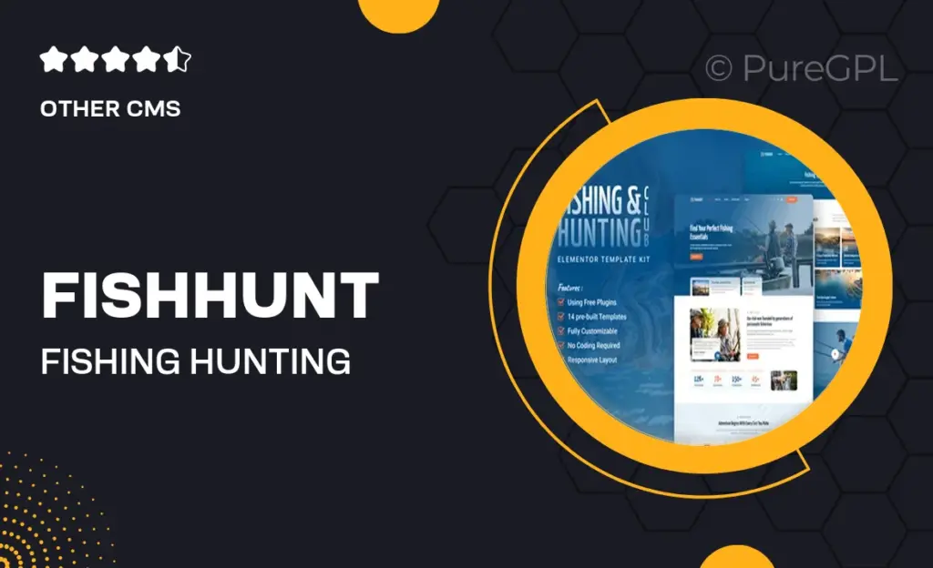 Fishhunt – Fishing & Hunting Club Elementor Template Kit