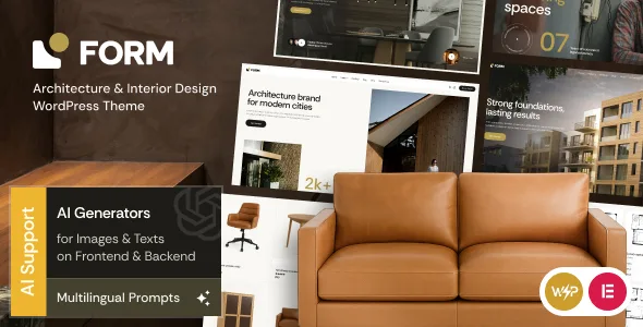 form architecture interior design wordpress theme 1