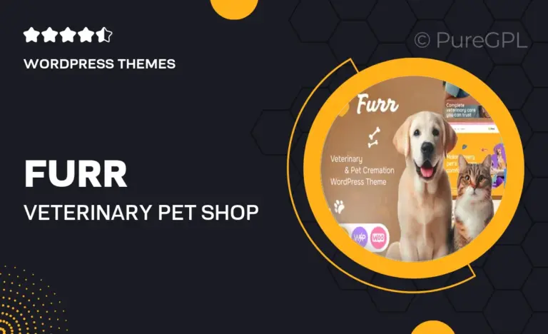 furr veterinary pet shop wordpress theme