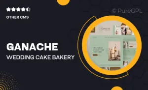 Ganache – Wedding Cake Bakery Elementor Template Kit