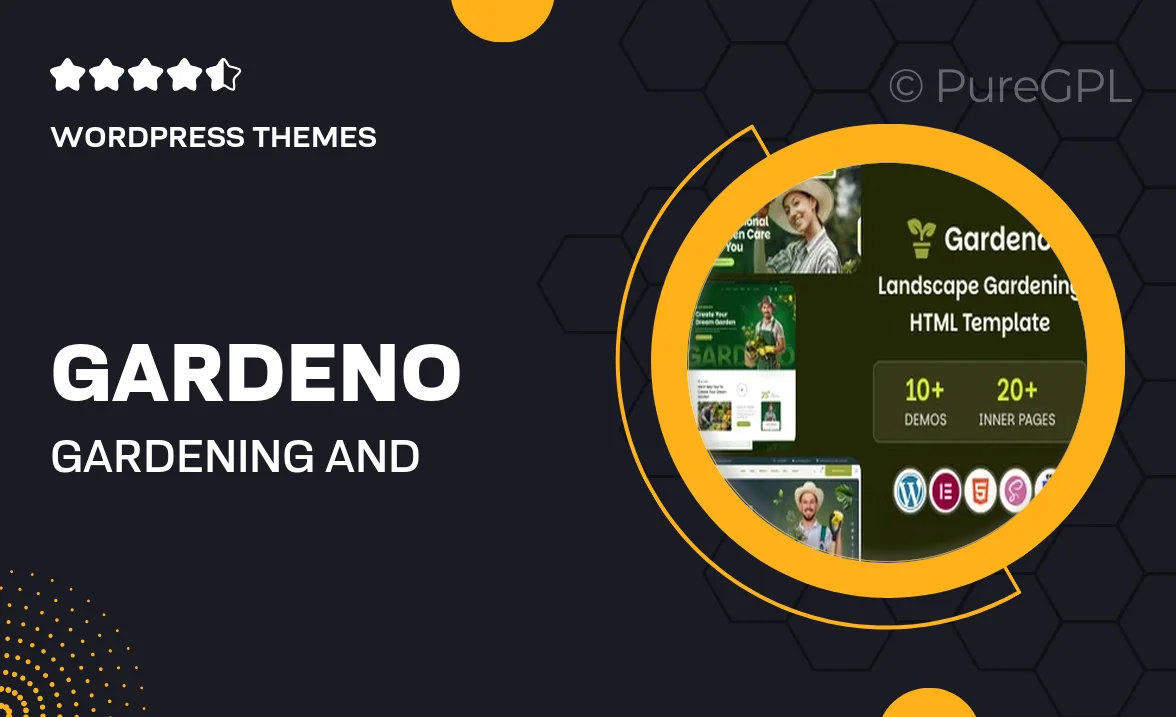 Gardeno – Gardening and Landscaping WordPress Theme