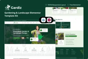 Gardiz – Gardening & Landscape Elementor Template Kit