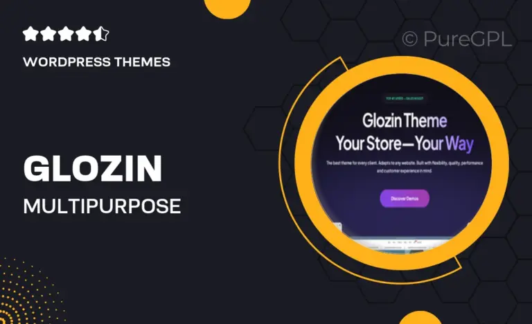 glozin multipurpose woocommerce wordpress theme