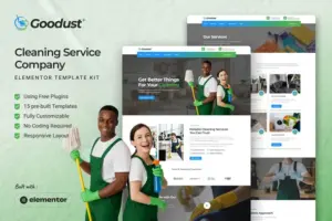 Goodust – Cleaning Service Company Elementor Template Kit