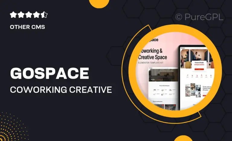 gospace coworking creative space elementor template kit