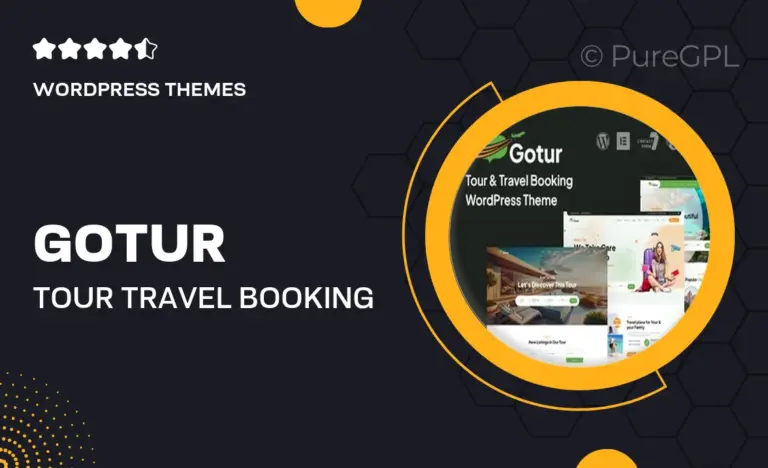 gotur tour travel booking wordpress theme