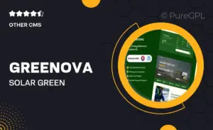 Greenova – Solar & Green Renewable Energy Elementor Template Kit